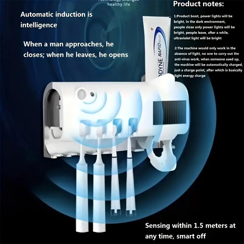 Multifunctional Induction Toothbrush Holder Automatic Toothpaste Squeezing Hole Free Wall Mounted Toothbrush Storage Box белый
Multifunctional Induction Toothbrush Holder Automatic Toothpaste Squeezing Hole Free Wall Mounted Toothbrush Storage Box белый