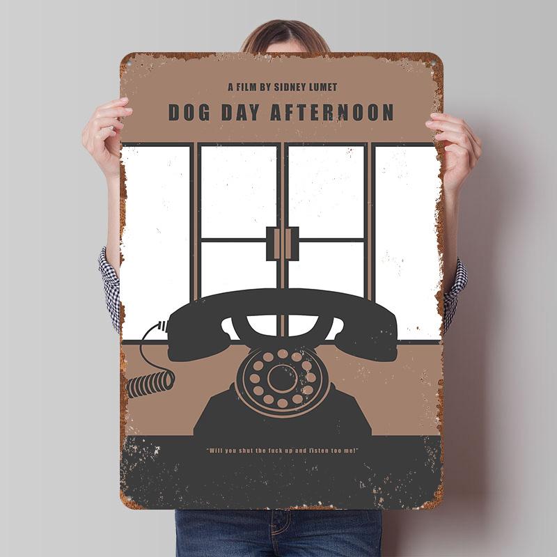 Dog Day Afternoon Tinplate Poster Customized Wall Art Vintage Retro Metal Signs for Home Decor Decoration Garage Man Cave Items 7.9x11.8In(20x30cm)
Dog Day Afternoon Tinplate Poster Customized Wall Art Vintage Retro Metal Signs for Home Decor Decoration Garage Man Cave Items 7.9x11.8In(20x30cm)