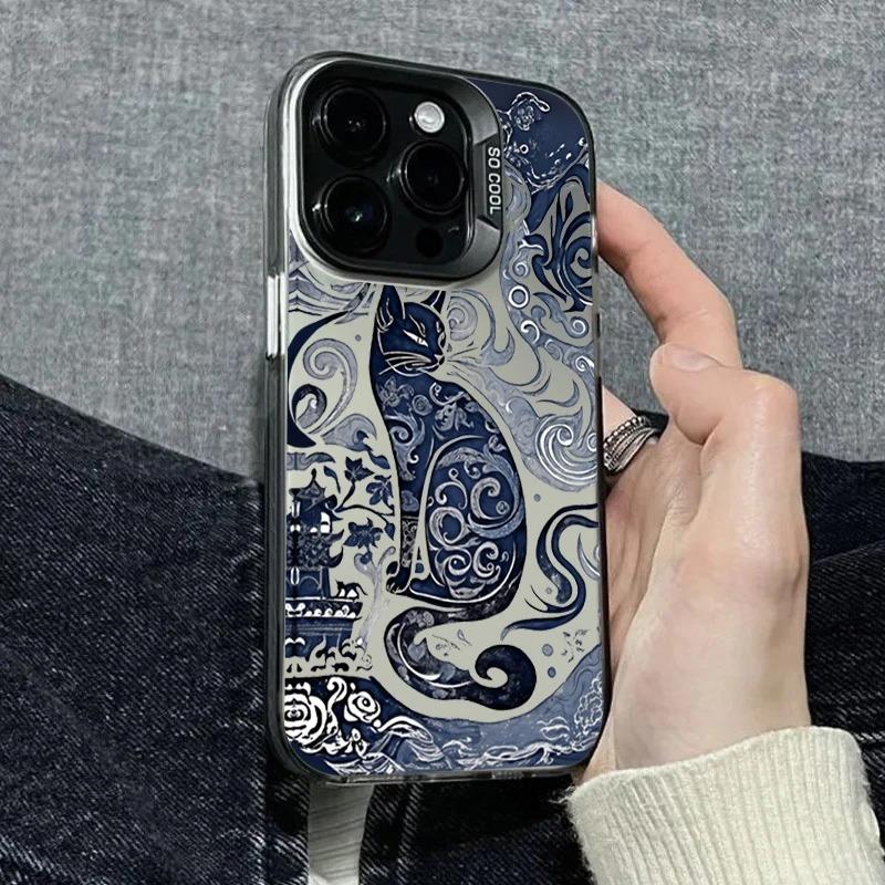 Chinese Style Blue and White Cat Illustration Phone Case for iPhone 17 16 15 14 13 12 11 Series Pro Max Plus iphone 12 Pro
Chinese Style Blue and White Cat Illustration Phone Case for iPhone 17 16 15 14 13 12 11 Series Pro Max Plus iphone 12 Pro