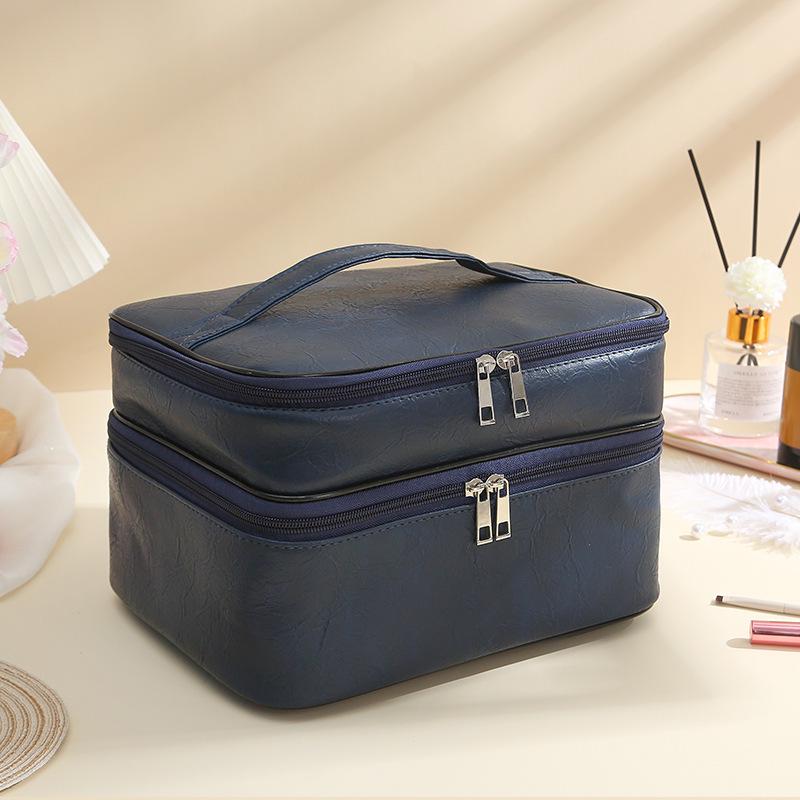 Портативная трехслойная дорожная косметичка большой вместимости с разделителями для хранения 26 x 20 x 17.5 cm
Портативная трехслойная дорожная косметичка большой вместимости с разделителями для хранения 26 x 20 x 17.5 cm