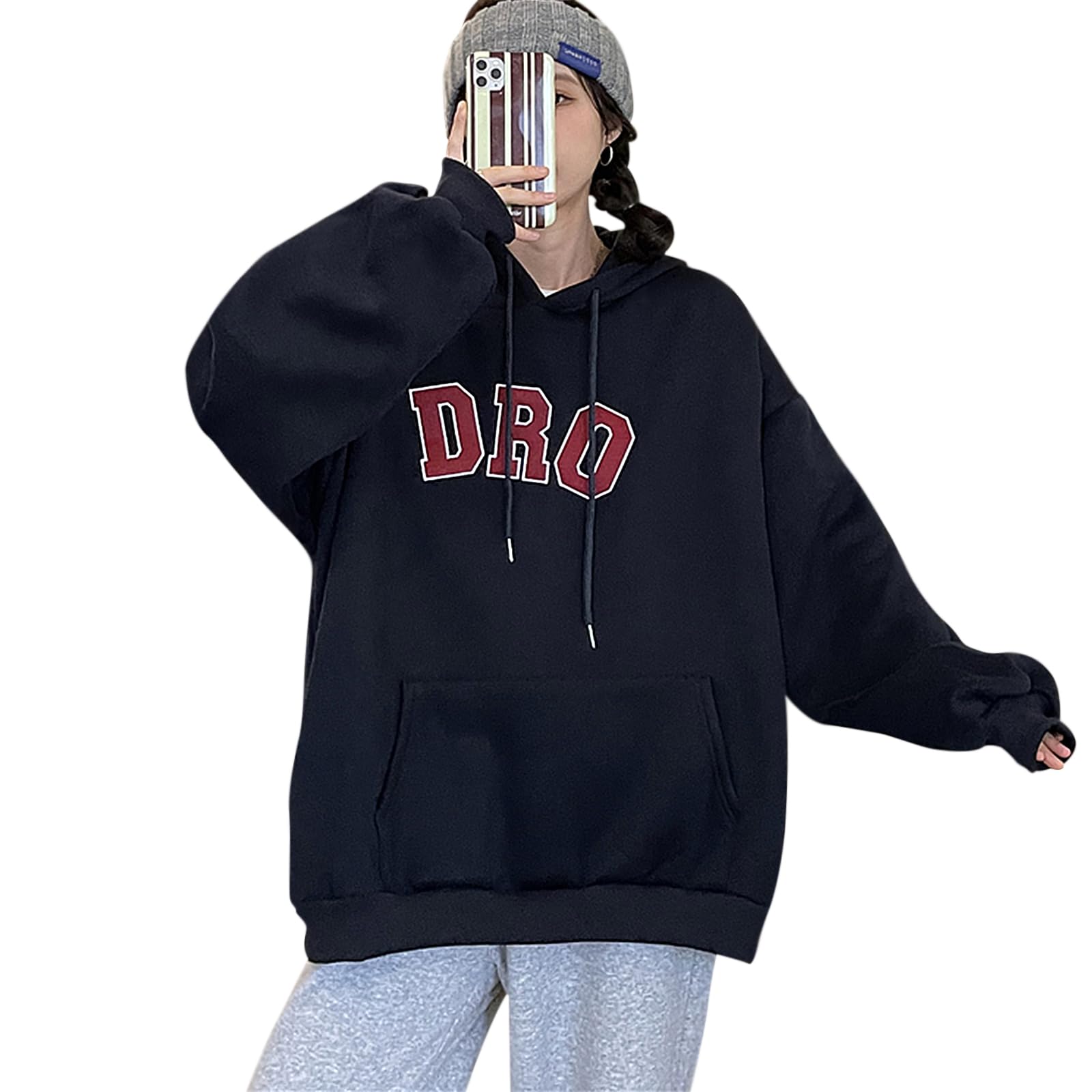 KumiModa Hoodie with Kangaroo Pocket and Loose Simple Korean Long Perfect for and Winter Women s Logo, Fit, Fashion, Casual, Flattering, Sleeves,
KumiModa Hoodie with Kangaroo Pocket and Loose Simple Korean Long Perfect for and Winter Women s Logo, Fit, Fashion, Casual, Flattering, Sleeves,