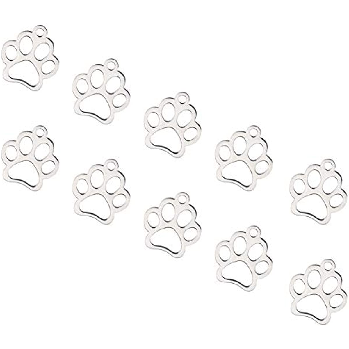 20pcs Dog Paw Print Charms - Hollow Pet-Themed Alloy Pendants with Large Hole for DIY Jewelry Making, for Necklace
20pcs Dog Paw Print Charms - Hollow Pet-Themed Alloy Pendants with Large Hole for DIY Jewelry Making, for Necklace