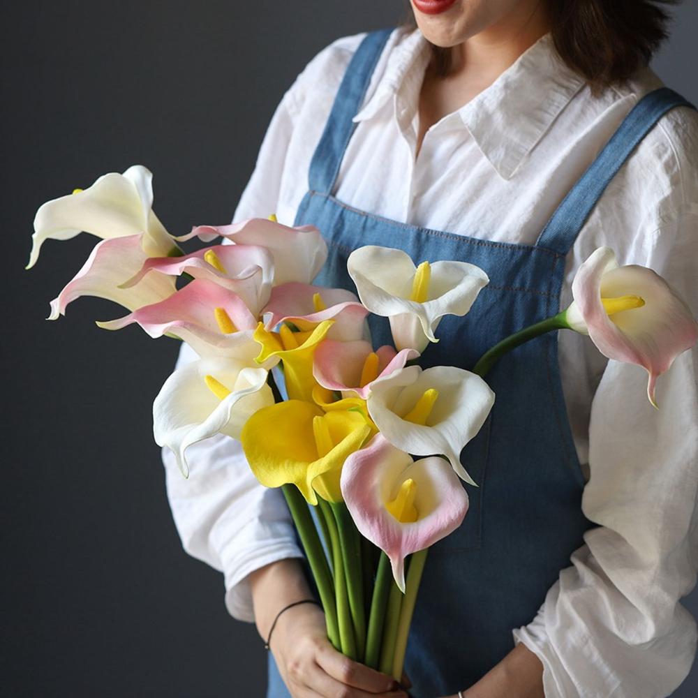 Garden Real Touch Wedding Elegant DIY Fake Flowers Silk Plants Bouquet Artificial Calla Lilies
Garden Real Touch Wedding Elegant DIY Fake Flowers Silk Plants Bouquet Artificial Calla Lilies