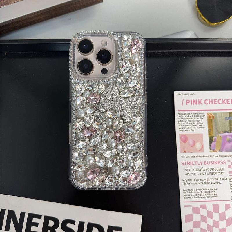 Applicable Iphone17Pro Rhinestone Luxury Apple 16 Full Diamond Bow 15Plus Creative Personality Protective Case iPhone 17Promax
Applicable Iphone17Pro Rhinestone Luxury Apple 16 Full Diamond Bow 15Plus Creative Personality Protective Case iPhone 17Promax