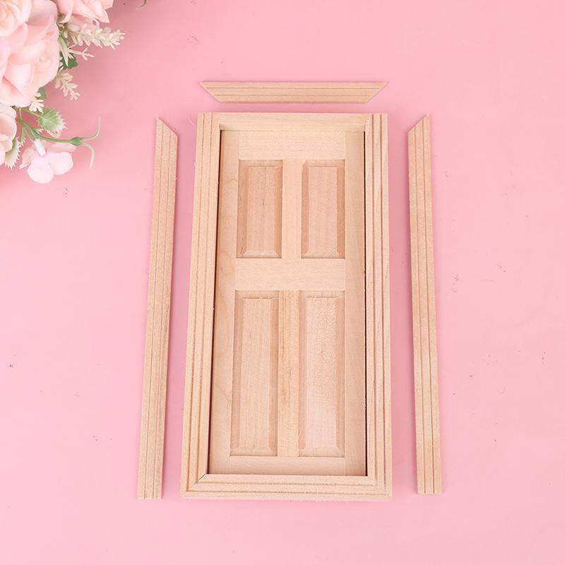 1/12 Dollhouse Miniature Wood External Door Unpainted Doll House Diy Accessories One Size
1/12 Dollhouse Miniature Wood External Door Unpainted Doll House Diy Accessories One Size