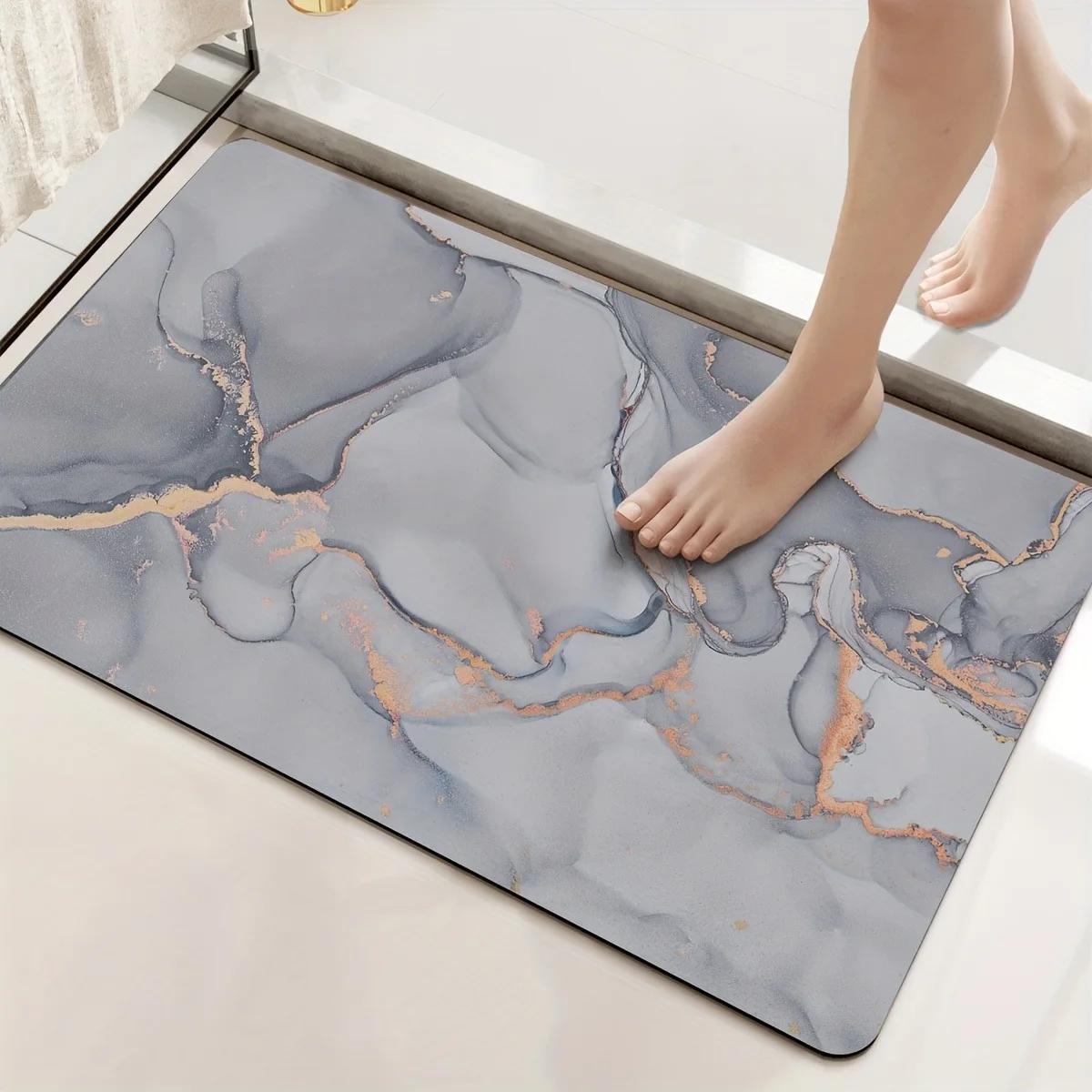 Коврик для ванной с мраморным узором, супервпитывающий, для душевой комнаты, комнатные придверные коврики, моющийся, легко чистящийся, коврики из диатомита, ковер для пола в ванной комнате 40x60cm
Коврик для ванной с мраморным узором, супервпитывающий, для душевой комнаты, комнатные придверные коврики, моющийся, легко чистящийся, коврики из диатомита, ковер для пола в ванной комнате 40x60cm