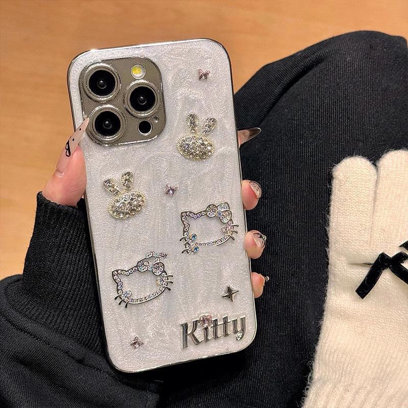 Wind Epoxy Flash Diamond Rabbit Kt Cat Mobile Phone Case Suitable For Apple 17Promax Light Luxury Iphone16Pro Women iPhone 7/8/SE 2020
Wind Epoxy Flash Diamond Rabbit Kt Cat Mobile Phone Case Suitable For Apple 17Promax Light Luxury Iphone16Pro Women iPhone 7/8/SE 2020