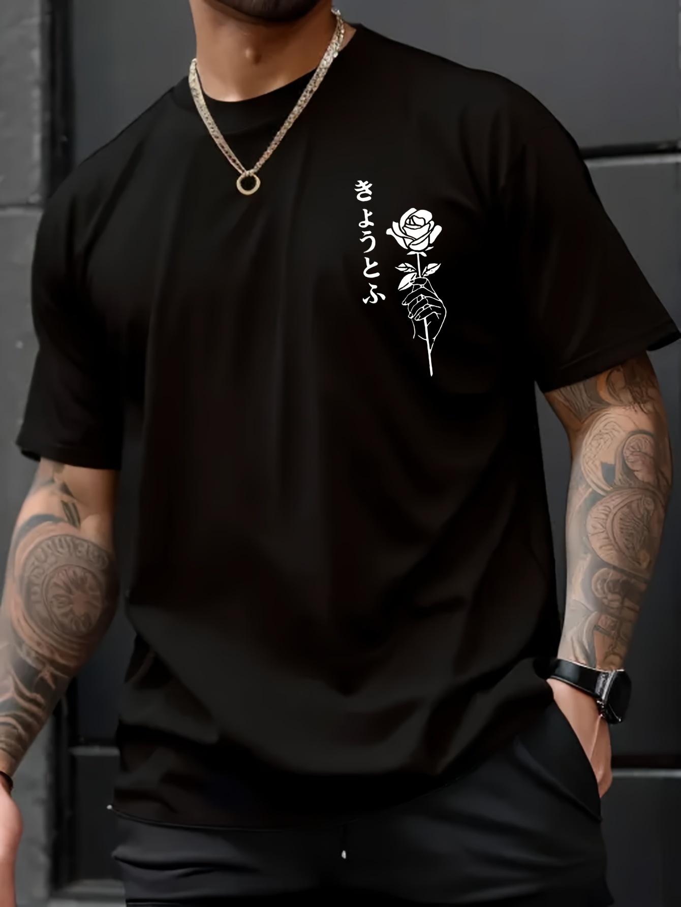 Japan Letter Rose Graphic Men s Short Sleeve Tshirt Summer Oversized Casual O-neck Top Sport Breathable Cotton Streetwear Tshirt 2XL
Japan Letter Rose Graphic Men s Short Sleeve Tshirt Summer Oversized Casual O-neck Top Sport Breathable Cotton Streetwear Tshirt 2XL