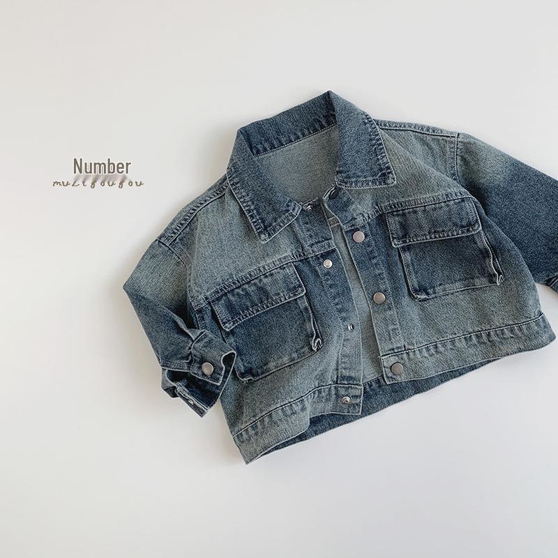 Retro Kids Denim Jacket - Autumn 2025 Trendy Jacket for Boys and Girls 80 cm серый/синий
Retro Kids Denim Jacket - Autumn 2025 Trendy Jacket for Boys and Girls 80 cm серый/синий