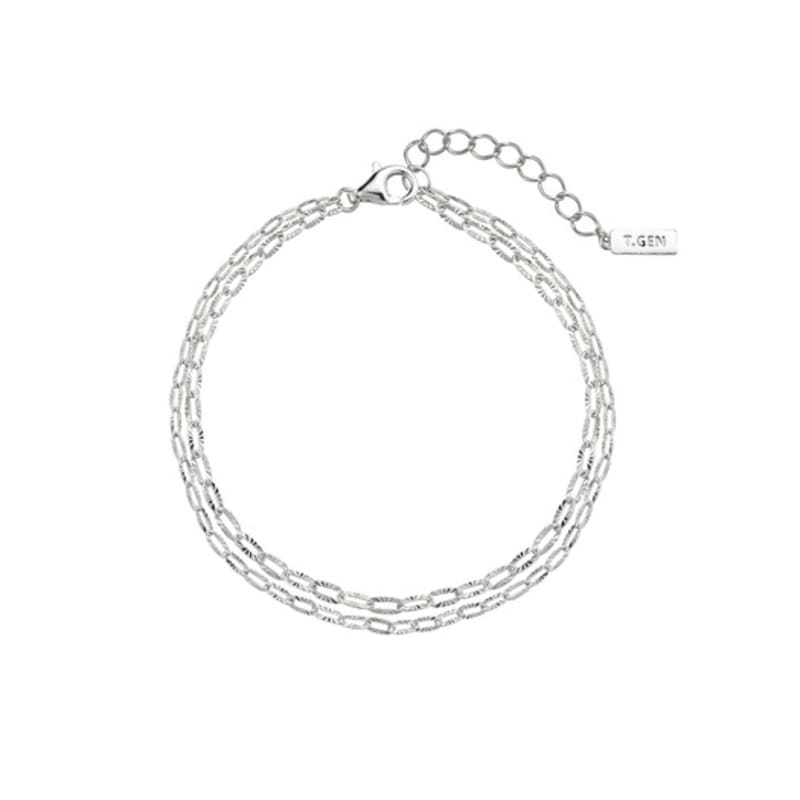 Tirr Lirr Tizen Maximize Silver White Art Cutting Chain Bracelet TBSSVW14060M single type
Tirr Lirr Tizen Maximize Silver White Art Cutting Chain Bracelet TBSSVW14060M single type