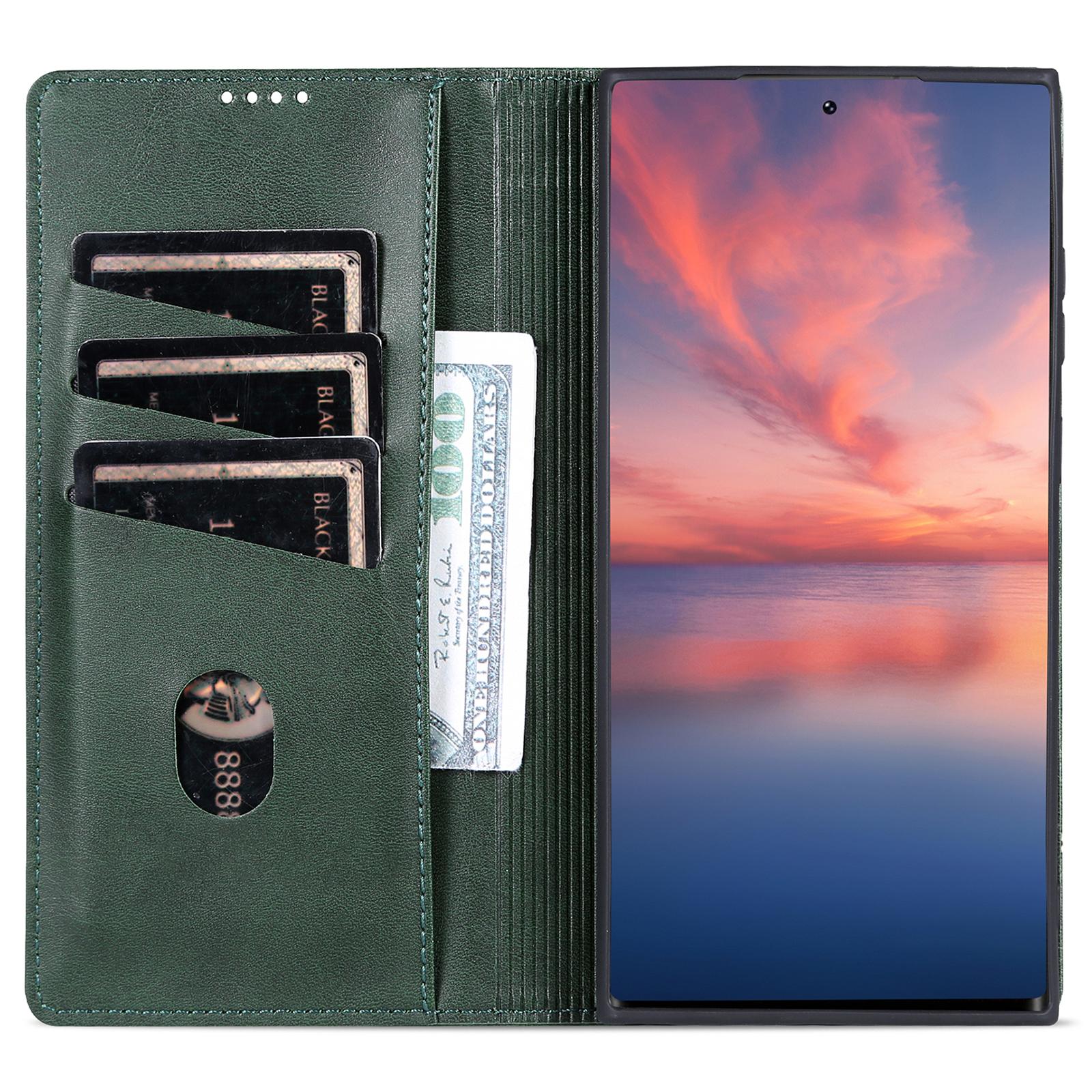 AZNS For Samsung Galaxy S23 Ultra Anti-scratch Cowhide Texture Stand Wallet Case PU Leather Magnetic Auto-absorbed Phone Cover Green
AZNS For Samsung Galaxy S23 Ultra Anti-scratch Cowhide Texture Stand Wallet Case PU Leather Magnetic Auto-absorbed Phone Cover Green