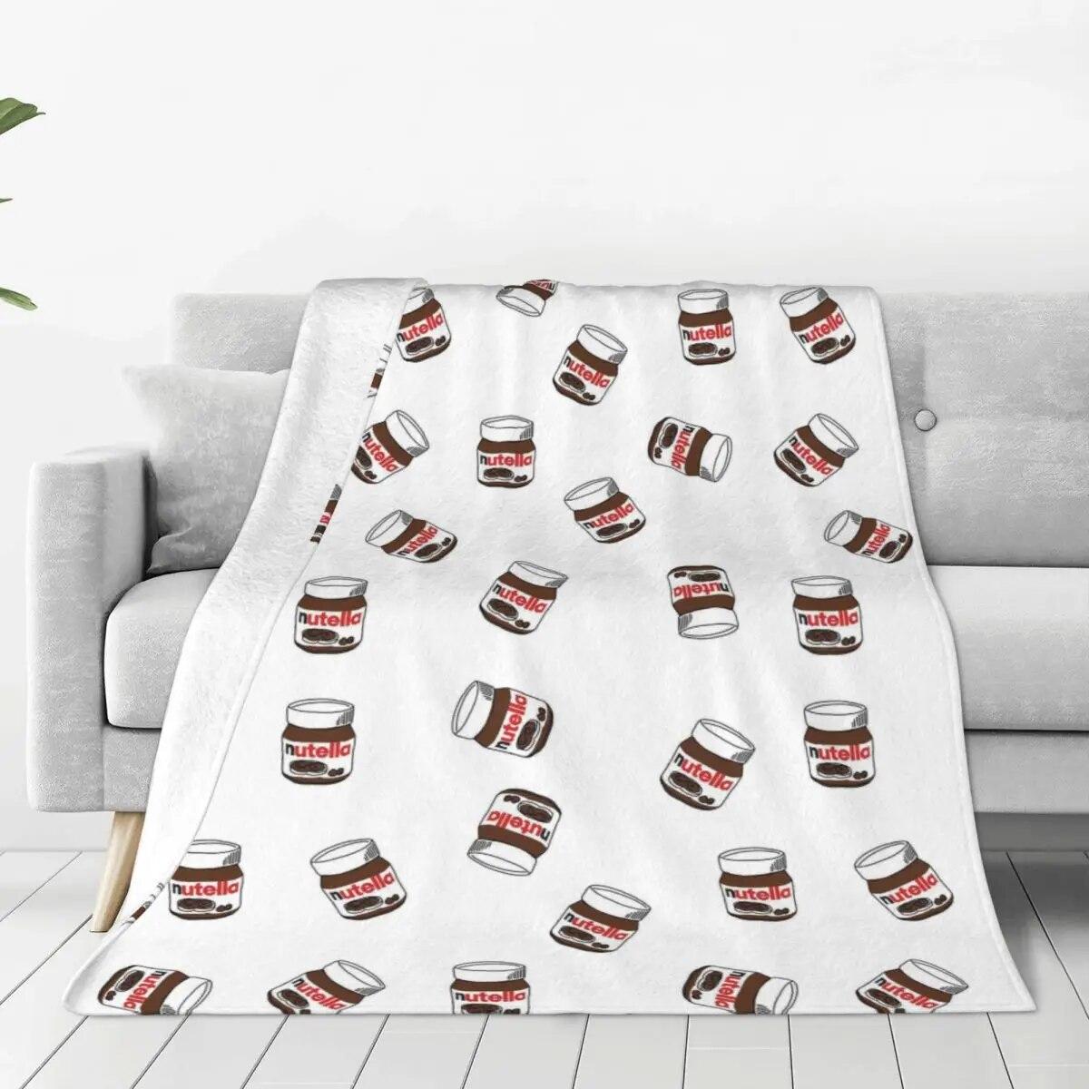 Foods Cartoon Nutella Blankets Flannel Spring Autumn Choloate Lover Warm Throw Blanket for Sofa Office Plush Thin Quilt
Foods Cartoon Nutella Blankets Flannel Spring Autumn Choloate Lover Warm Throw Blanket for Sofa Office Plush Thin Quilt