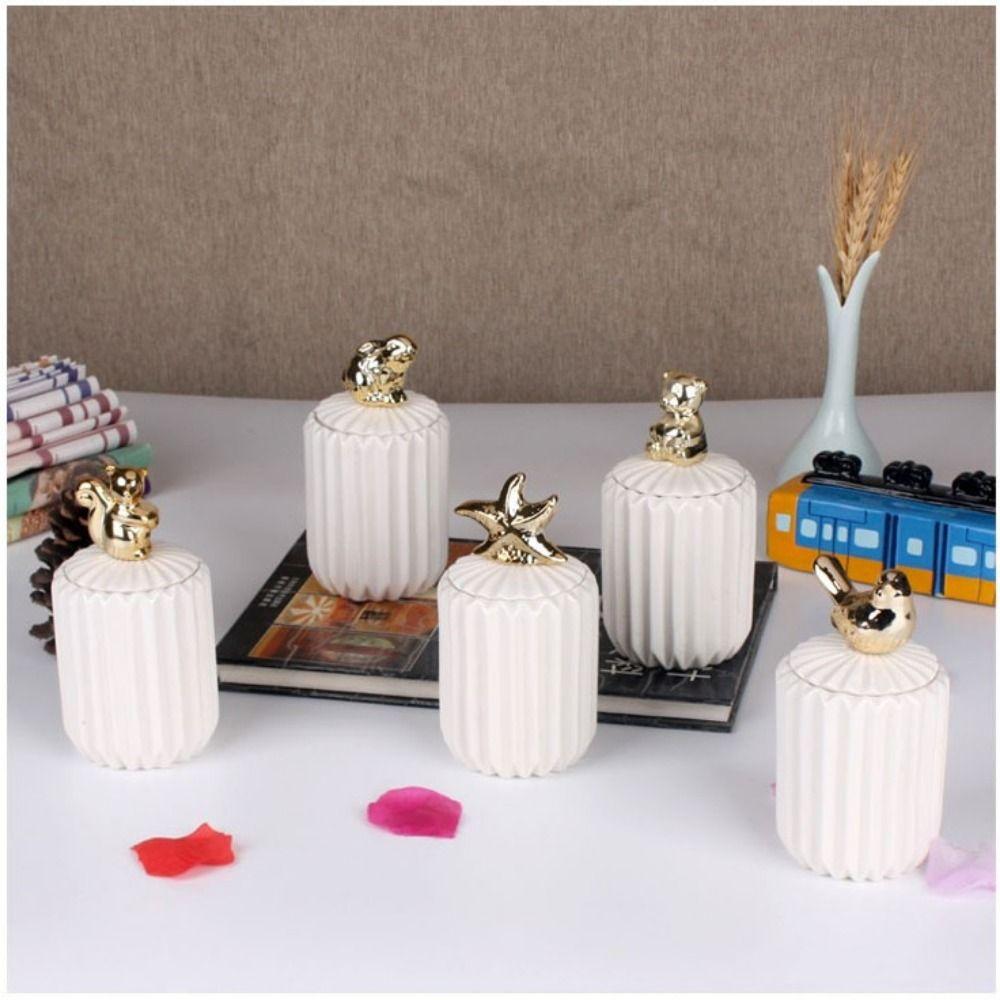 Desktop Small Animal Cotton Swab Storage Box Jewerly Box Toothpick Jar Toothpick Storage C
Desktop Small Animal Cotton Swab Storage Box Jewerly Box Toothpick Jar Toothpick Storage C