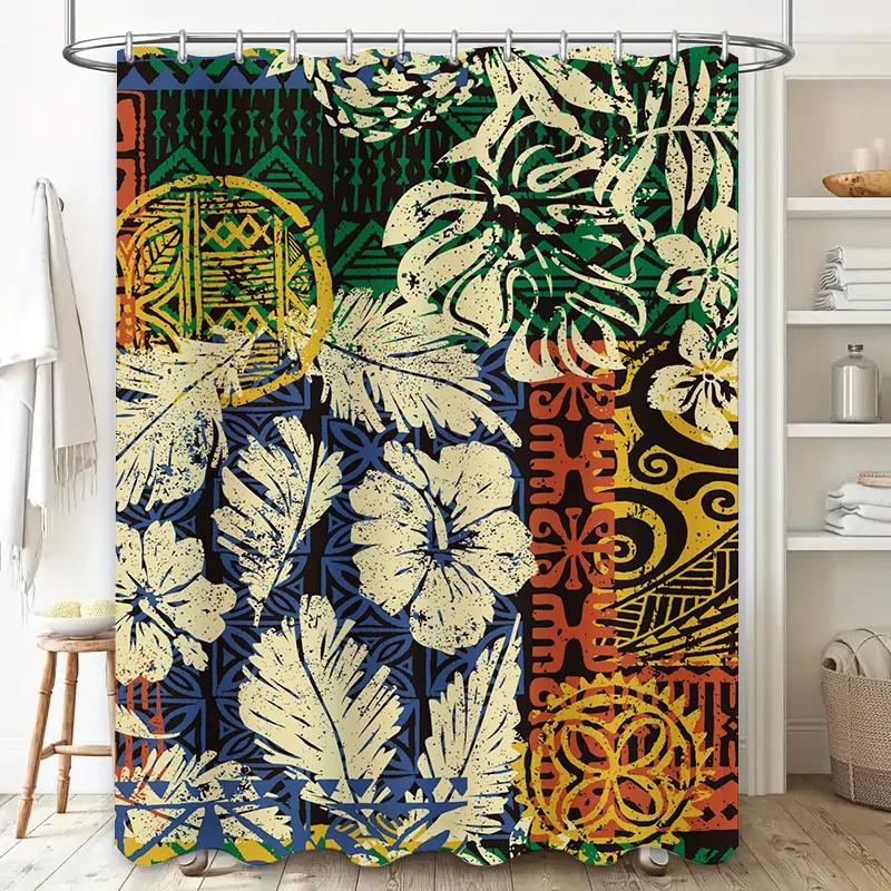 Stylish Vintage Floral Shower Curtain with Colorful Geometric Patterns Perfect for Bathrooms W90xH180cm
Stylish Vintage Floral Shower Curtain with Colorful Geometric Patterns Perfect for Bathrooms W90xH180cm