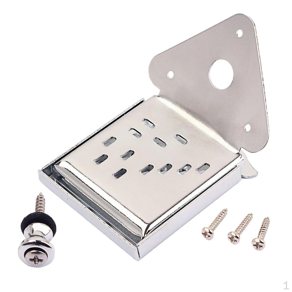 Mandolin Tailpiece with Screws Strap Button for Instrument Box Guitar
Mandolin Tailpiece with Screws Strap Button for Instrument Box Guitar