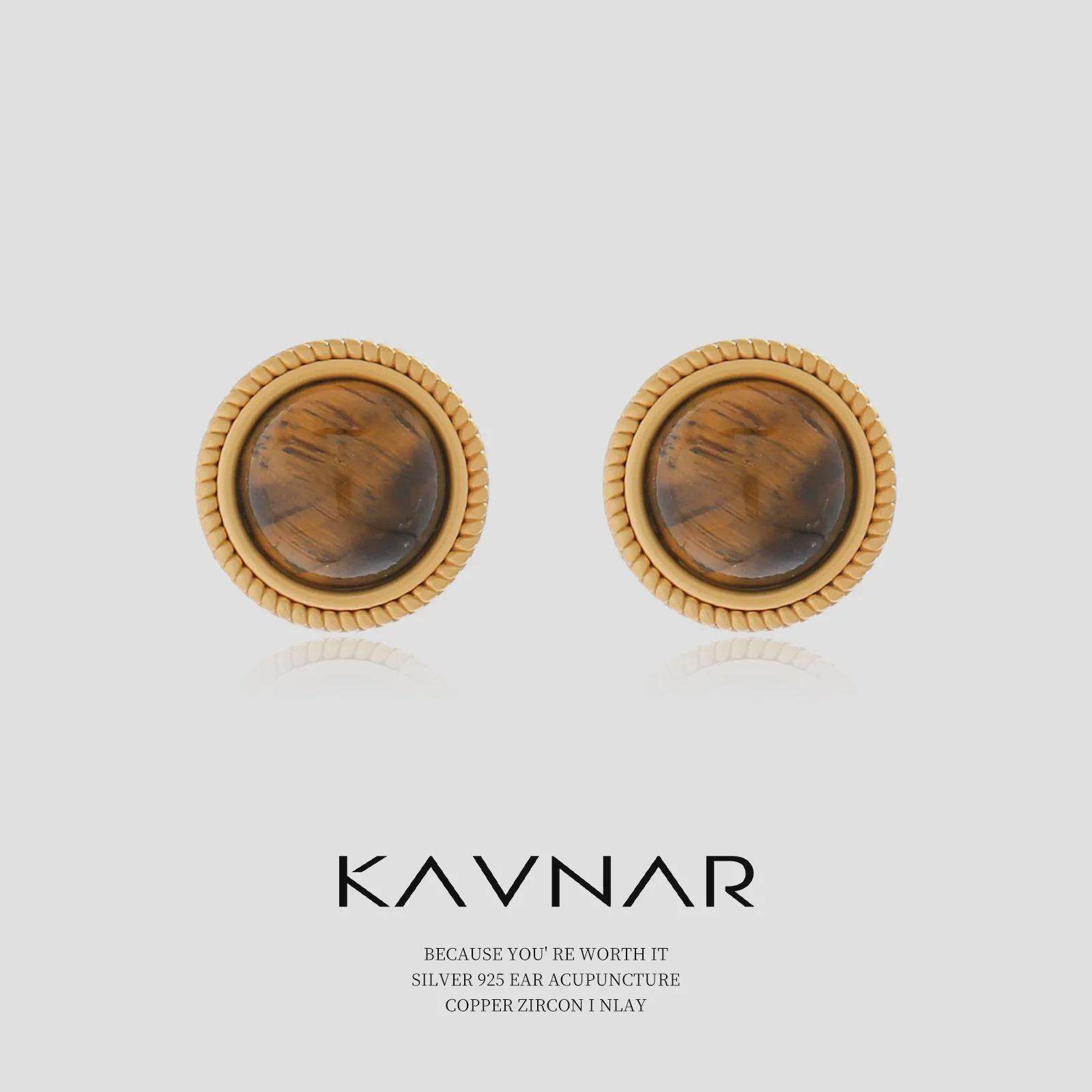 18K Matte Gold Brown Tiger Eye and Sterling Silver Earrings - Palace Style, High-End Fashion
18K Matte Gold Brown Tiger Eye and Sterling Silver Earrings - Palace Style, High-End Fashion