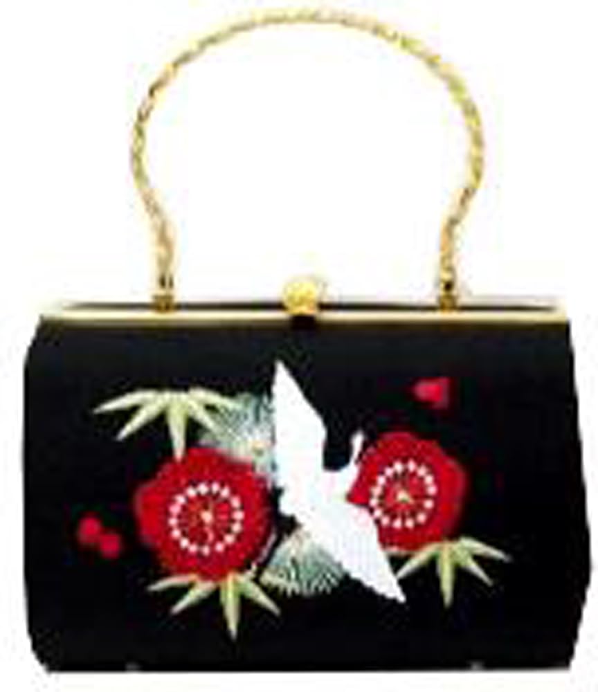 Ando GKT-17 Pine, Bamboo, Plum and Crane Embroidered Bag, Black, 1600050-0017
Ando GKT-17 Pine, Bamboo, Plum and Crane Embroidered Bag, Black, 1600050-0017