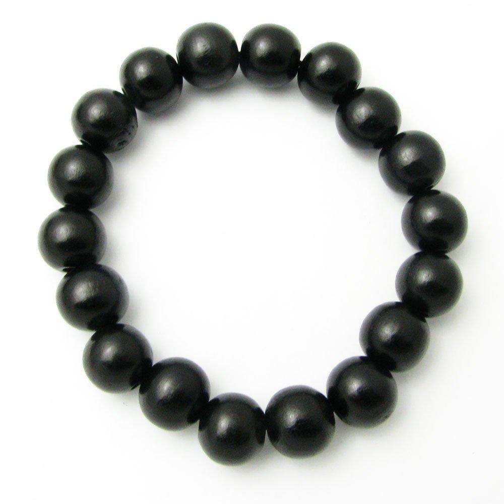 Large Wooden Bead Bracelet, Natural Wood Prayer Beads Bracelet, Black, KB35031
Large Wooden Bead Bracelet, Natural Wood Prayer Beads Bracelet, Black, KB35031