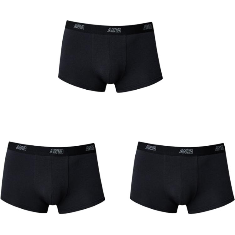 Anta Comfortable Breathable Lightweight Simple High-Quality Boxer Briefs 3-Pack Men Underwear Black 192528974D-6 4XL
Anta Comfortable Breathable Lightweight Simple High-Quality Boxer Briefs 3-Pack Men Underwear Black 192528974D-6 4XL