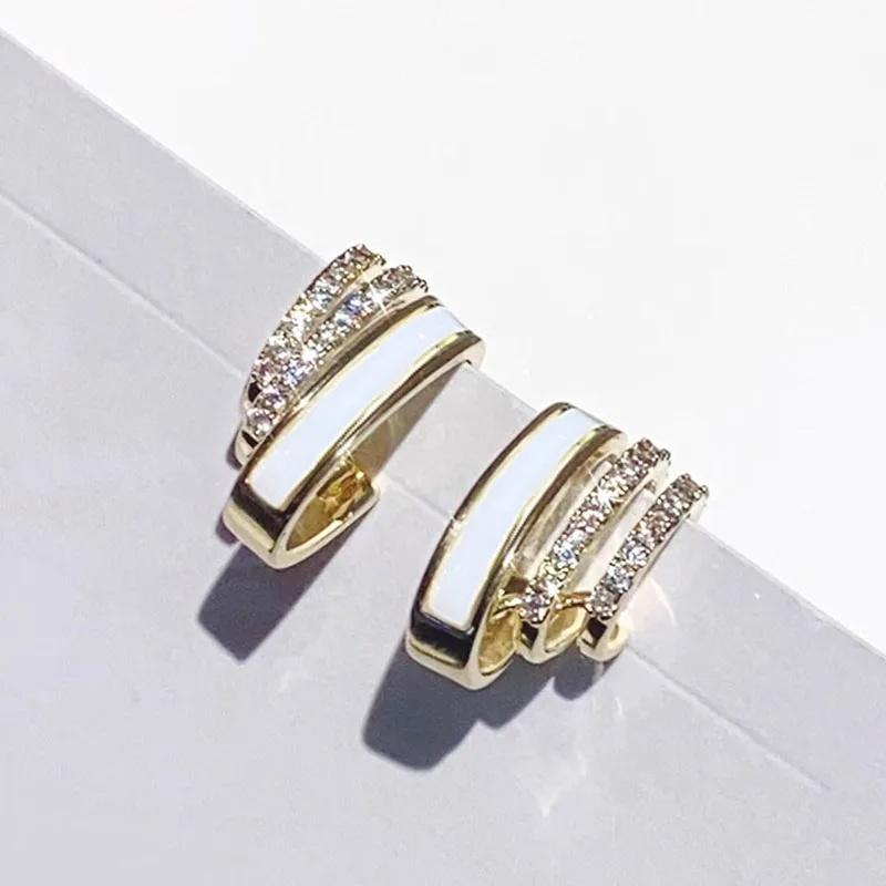 CAOSHI Chic Triple Tiered Design Gold Color Stud Earring for Women Brilliant Cubic Zirconia Zircon Engagement Party Accessories
CAOSHI Chic Triple Tiered Design Gold Color Stud Earring for Women Brilliant Cubic Zirconia Zircon Engagement Party Accessories