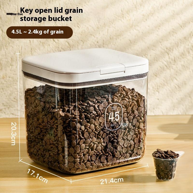 Ведро для хранения зерна для домашних животных большой емкости, ведро для хранения с защитой от насекомых и влаги, откидная крышка для хранения зерна для кошек и собак
Ведро для хранения зерна для домашних животных большой емкости, ведро для хранения с защитой от насекомых и влаги, откидная крышка для хранения зерна для кошек и собак