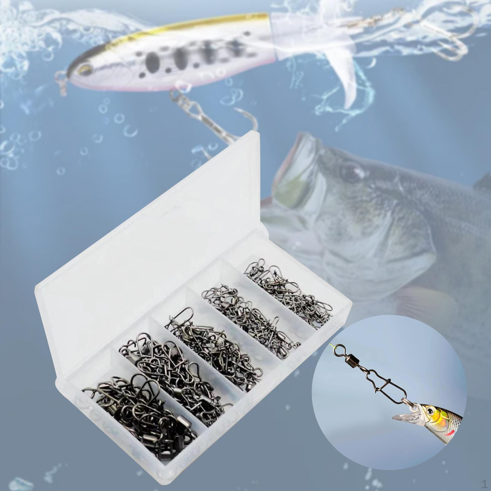 50 Pieces Fishing Swivels And Clips, Barrel Connector for Tackle, Swivel Snaps. білий
50 Pieces Fishing Swivels And Clips, Barrel Connector for Tackle, Swivel Snaps. білий