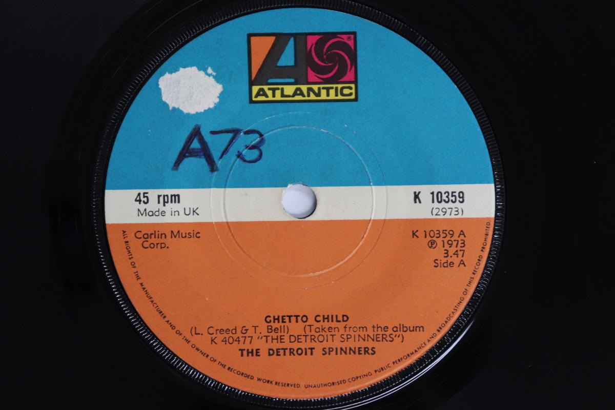 7inch Record DETROIT SPINNERS - Ghetto Child / We Belong Together K10359 ATLANTIC 1973 UK Soul/Funk Used
7inch Record DETROIT SPINNERS - Ghetto Child / We Belong Together K10359 ATLANTIC 1973 UK Soul/Funk Used