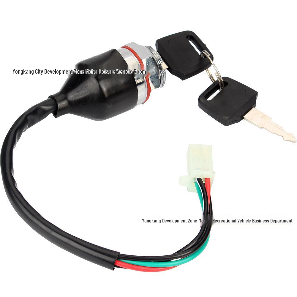ATV Off-road Kart 4-wire Ignition Switch with Electric Door Lock Key Hybrid Model
ATV Off-road Kart 4-wire Ignition Switch with Electric Door Lock Key Hybrid Model