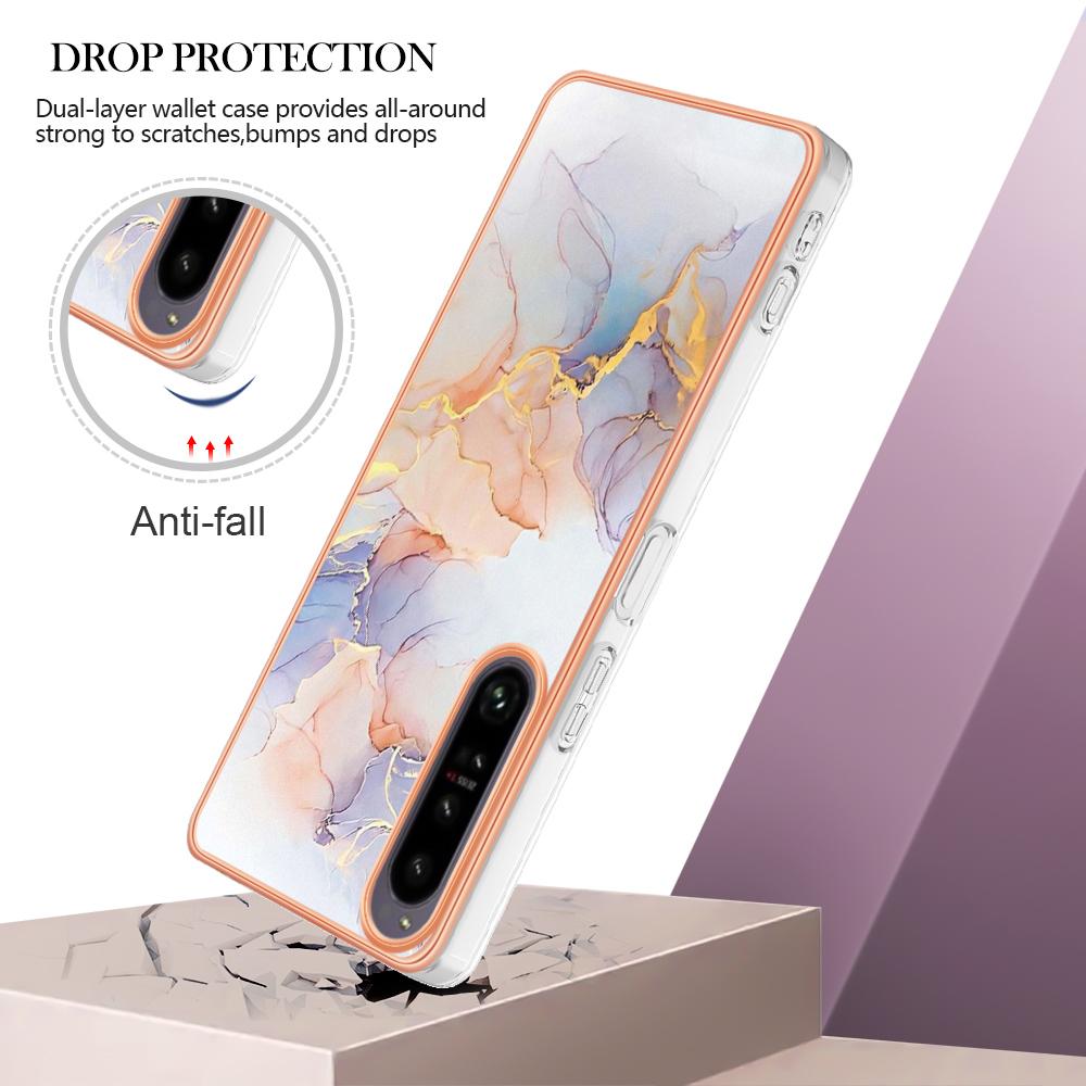Phone Cover for Sony Xperia 1 IV 5G,YB IMD Series-1 Marble Floral Pattern IMD IML TPU Phone Case B
Phone Cover for Sony Xperia 1 IV 5G,YB IMD Series-1 Marble Floral Pattern IMD IML TPU Phone Case B