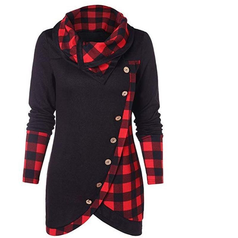 Зимняя женская повседневная однотонная блузка с длинными рукавами, пуловер для девочек, водолазка, клетчатая толстовка с принтом, женские топы M красный
Зимняя женская повседневная однотонная блузка с длинными рукавами, пуловер для девочек, водолазка, клетчатая толстовка с принтом, женские топы M красный