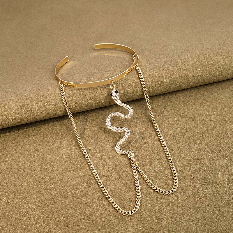 Wind Arm Ring Simple Long Tassel Snake-Shaped Personalized Chain Arm Bracelet Fashion Light Luxury High-End Bracelet
Wind Arm Ring Simple Long Tassel Snake-Shaped Personalized Chain Arm Bracelet Fashion Light Luxury High-End Bracelet
