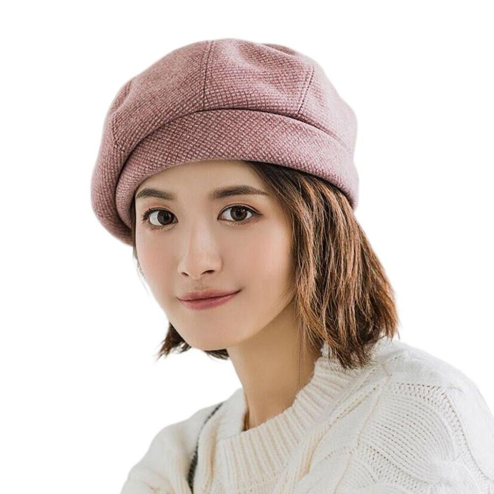 Wool Painter Cap Plaid Beanie Hat Fashion Beret рожевий
Wool Painter Cap Plaid Beanie Hat Fashion Beret рожевий