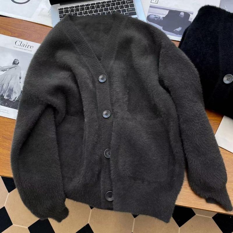 Свитер из искусственной норки, кардиган, куртка женская, осень и зима, ленивый ветер, свободный, мягкий, липкий, трикотажный свитер, топ, прилив, удобный, универсальный и модный One size темно-серого
Свитер из искусственной норки, кардиган, куртка женская, осень и зима, ленивый ветер, свободный, мягкий, липкий, трикотажный свитер, топ, прилив, удобный, универсальный и модный One size темно-серого