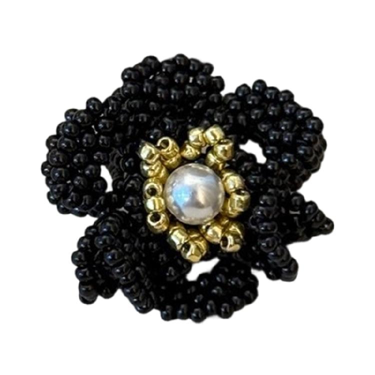 Handmade Korean Styles Flower Ring Fashion Acrylic Beads Chic And Elegant Gift Ideas Trendsetting Korean Beaded Ring чорний
Handmade Korean Styles Flower Ring Fashion Acrylic Beads Chic And Elegant Gift Ideas Trendsetting Korean Beaded Ring чорний