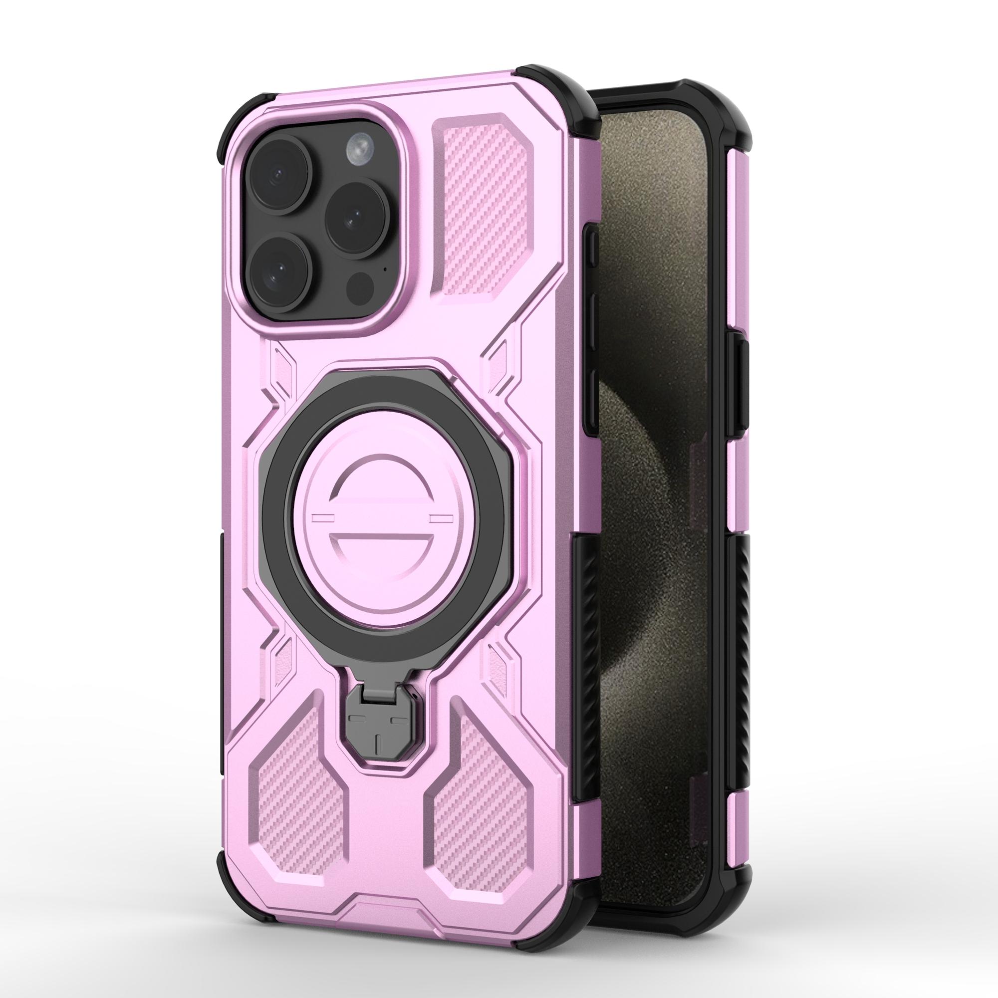 For iPhone 15 Pro Max Magnetic Case Rotating Metal Kickstand Shockproof PC+TPU Phone Back Cover Grey
For iPhone 15 Pro Max Magnetic Case Rotating Metal Kickstand Shockproof PC+TPU Phone Back Cover Grey