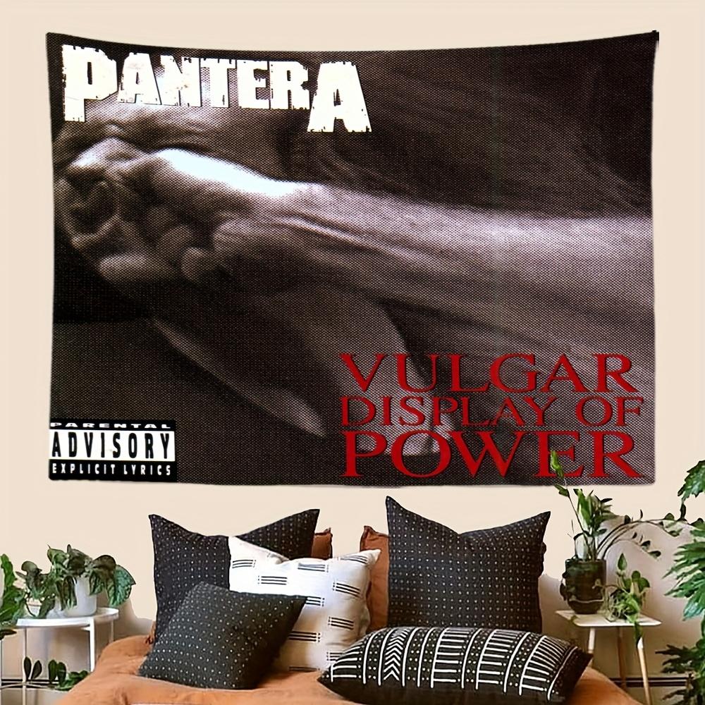 Pantera Vulgar Display of Power Wall Hanging Tapestry Ideal for Rock Themed Bedroom Living Room Decor and Unique Home Accents 70x100cm
Pantera Vulgar Display of Power Wall Hanging Tapestry Ideal for Rock Themed Bedroom Living Room Decor and Unique Home Accents 70x100cm