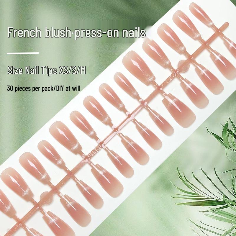 Blush French Cat Eye Handmade Nail Strips - Medium, Tapered, Simple Smile Design, Gentle Pure Desire Set (30 Pieces)
Blush French Cat Eye Handmade Nail Strips - Medium, Tapered, Simple Smile Design, Gentle Pure Desire Set (30 Pieces)