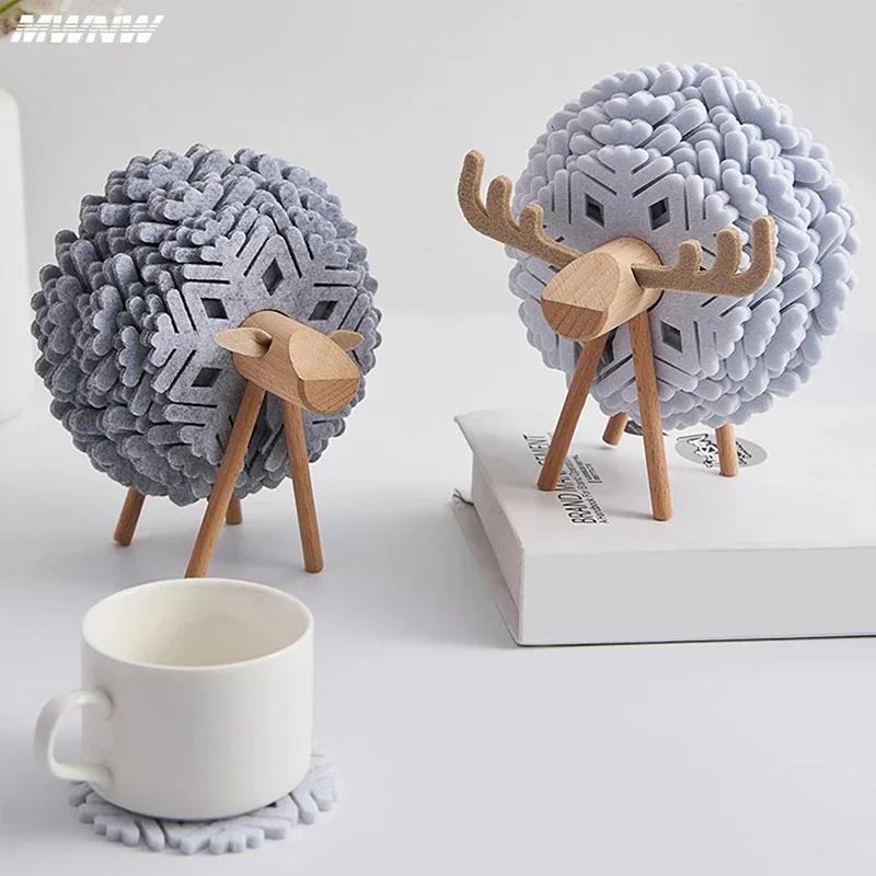 1 комплект фетровых подставок с термоизоляцией The Sheep, нескользящие утолщенные подставки для столовых приборов, кухонные принадлежности, декоративный коврик для стола в виде лося 1 Set серый
1 комплект фетровых подставок с термоизоляцией The Sheep, нескользящие утолщенные подставки для столовых приборов, кухонные принадлежности, декоративный коврик для стола в виде лося 1 Set серый