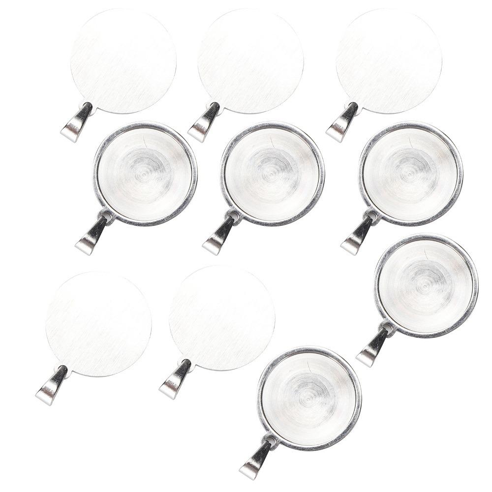 10pcs Round Shape Round Pendant Tray Stainless Steel Material DIY Pendant Base Necklace Making
10pcs Round Shape Round Pendant Tray Stainless Steel Material DIY Pendant Base Necklace Making