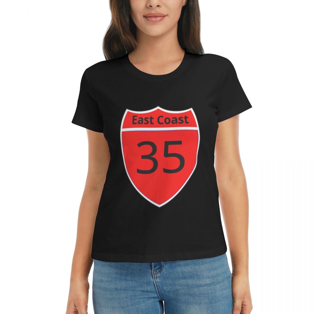Women TShirt Highway 35 East Coast Summer Short Sleeve Tees ONeck Cotton T Shirts Clothes Tops Streetwear XXL
Women TShirt Highway 35 East Coast Summer Short Sleeve Tees ONeck Cotton T Shirts Clothes Tops Streetwear XXL