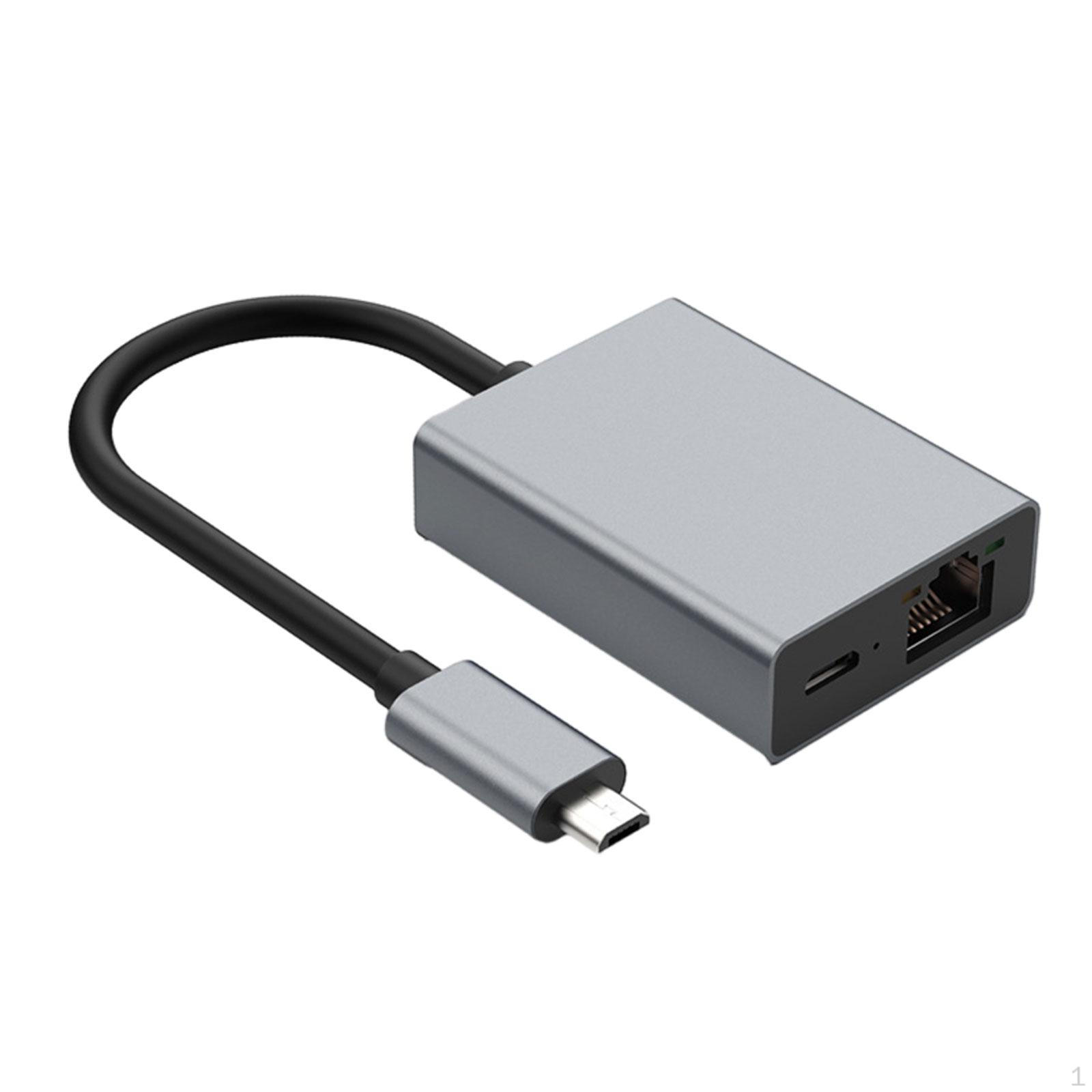 Ethernet-адаптер Micro USB 2 в 1 с зарядным портом PD, чехол из алюминиевого сплава для загрузки или
Ethernet-адаптер Micro USB 2 в 1 с зарядным портом PD, чехол из алюминиевого сплава для загрузки или