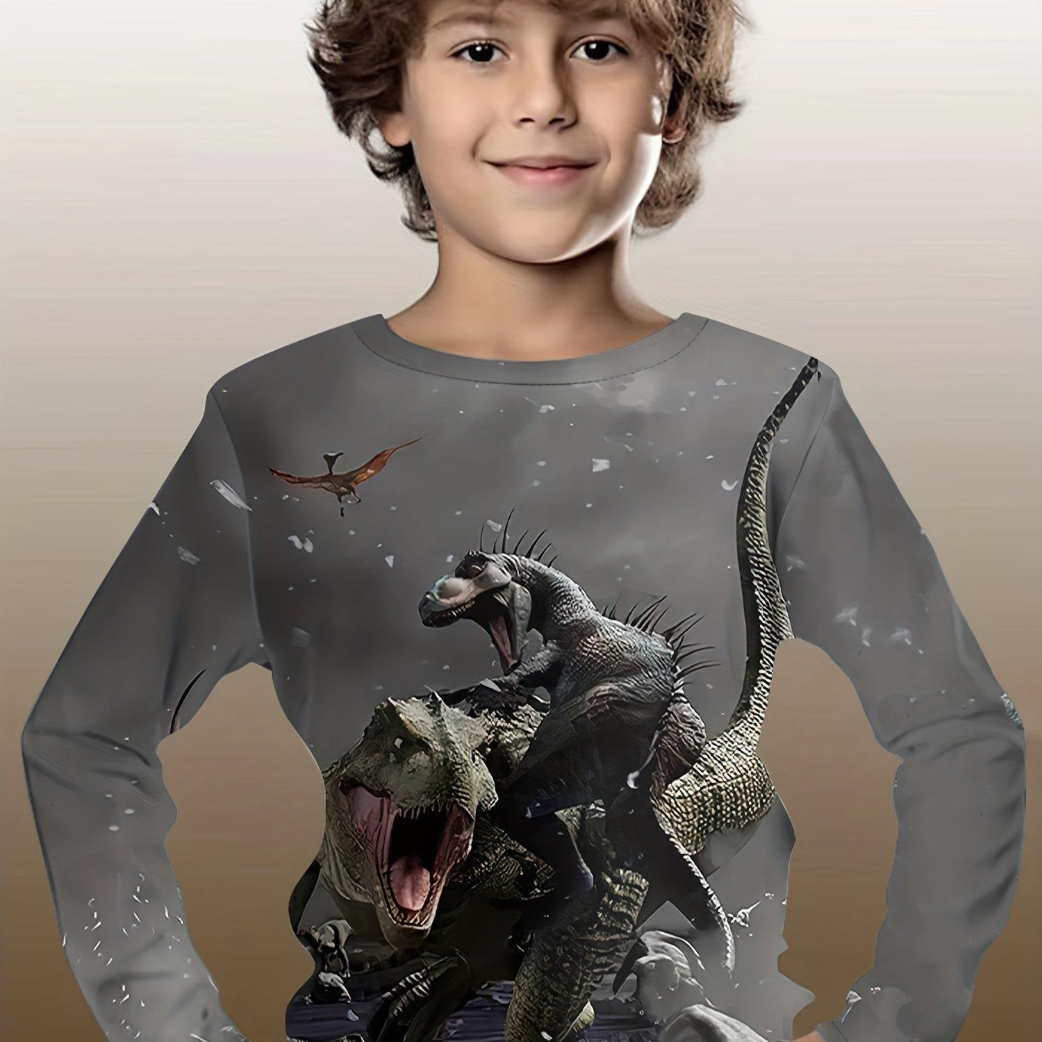 Детская одежда Футболка для мальчиков с длинным рукавом Детская футболка Стильная 3D мультяшная принтованная футболка с динозаврами Футболка для мальчиков Детская летняя одежда 160cm
Детская одежда Футболка для мальчиков с длинным рукавом Детская футболка Стильная 3D мультяшная принтованная футболка с динозаврами Футболка для мальчиков Детская летняя одежда 160cm
