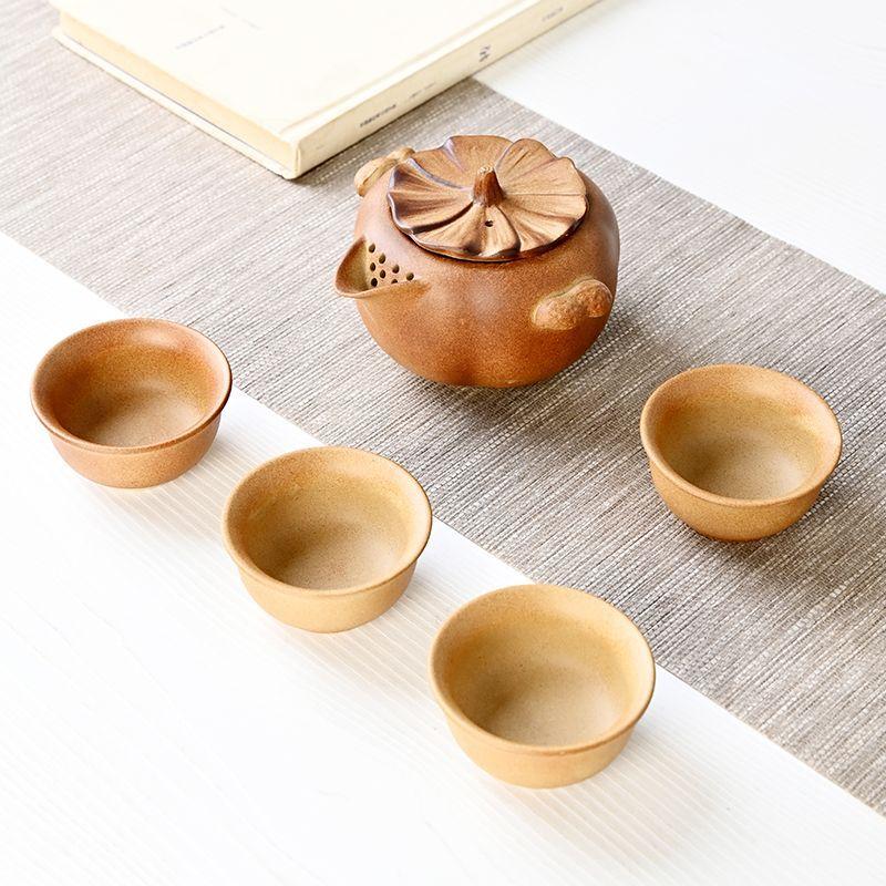 Creative Ceramic Tea Set, Including 1 Teapot, 4 Tea Cups, Peanut and Persimmon Teapot Set, Ceramic Kung Fu Tea Maker
Creative Ceramic Tea Set, Including 1 Teapot, 4 Tea Cups, Peanut and Persimmon Teapot Set, Ceramic Kung Fu Tea Maker