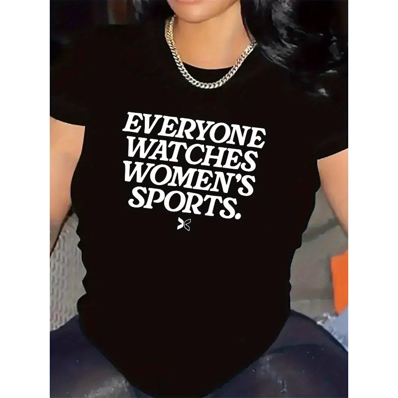 Everyone Watches Women s Sports Print Tee Casual Lightweight Short Sleeve Top For Gym & Daily Wear S
Everyone Watches Women s Sports Print Tee Casual Lightweight Short Sleeve Top For Gym & Daily Wear S