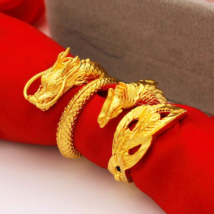 Wedding Dragon & Phoenix Couple Rings - Vietnam Sand Gold, European Coin Gold-Plated Jewelry for Men & Women
Wedding Dragon & Phoenix Couple Rings - Vietnam Sand Gold, European Coin Gold-Plated Jewelry for Men & Women