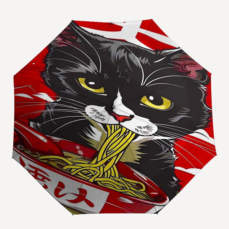 1pc cat noodles Automatic Open Close Umbrella with 8-Rib Windproof Canopy Compact Portable Travel Umbrella10312
1pc cat noodles Automatic Open Close Umbrella with 8-Rib Windproof Canopy Compact Portable Travel Umbrella10312