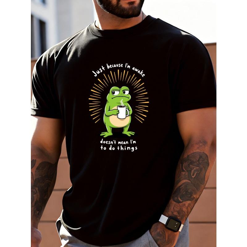 European Size Men s Funny Frog Coffee T-Shirt - Loose Fit Streetwear Round Neck Casual Shirt Suitable for Summer 4XL чорний
European Size Men s Funny Frog Coffee T-Shirt - Loose Fit Streetwear Round Neck Casual Shirt Suitable for Summer 4XL чорний