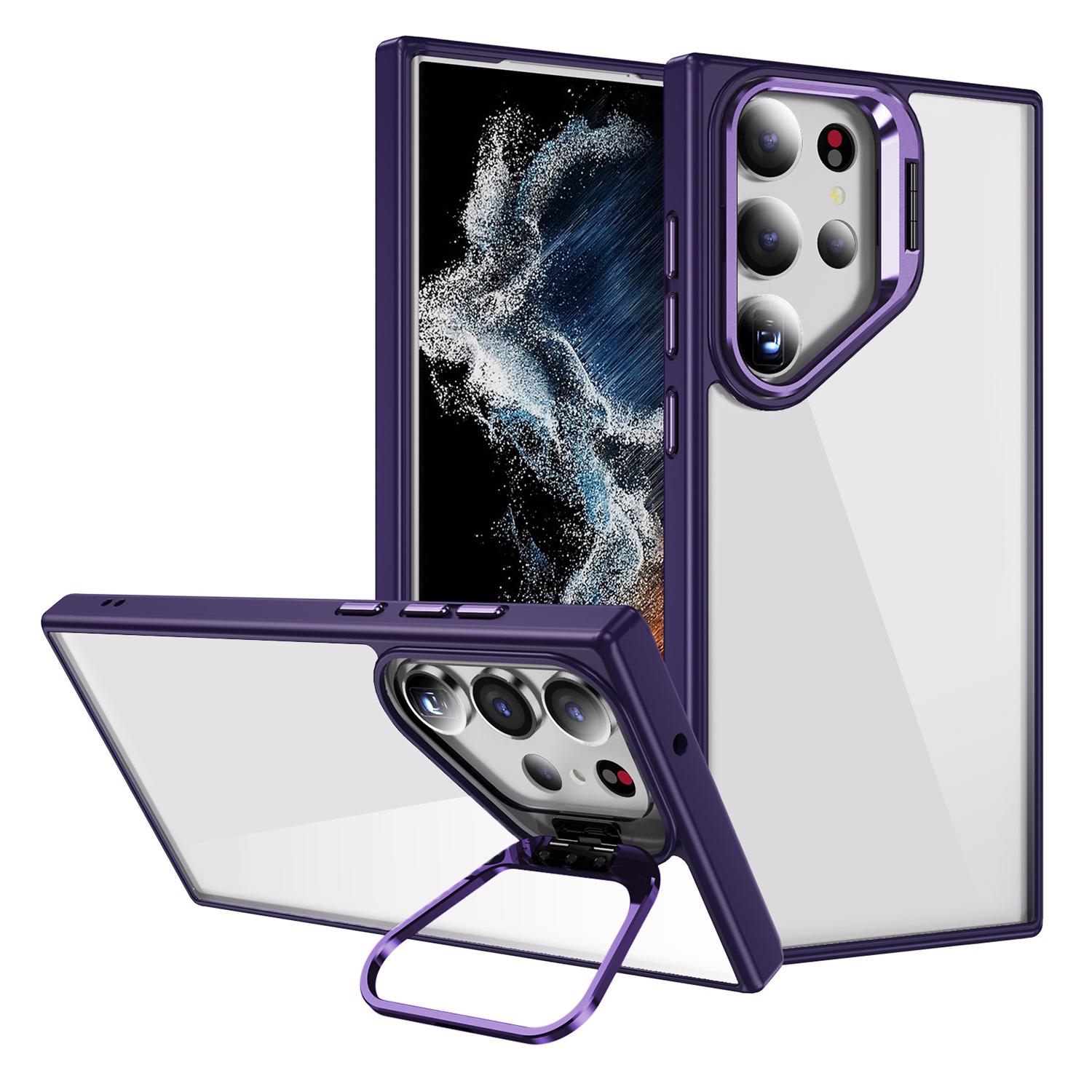 Чехол для Samsung Galaxy S23 Ultra Рамка объектива Подставка ТПУ+Акрил Защитная накладка для телефона Dark Purple
Чехол для Samsung Galaxy S23 Ultra Рамка объектива Подставка ТПУ+Акрил Защитная накладка для телефона Dark Purple