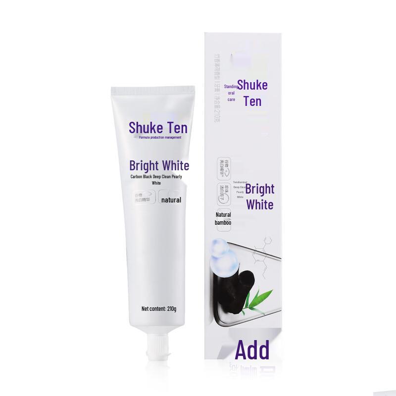 Shuke Whitening Toothpaste (Bamboo Charcoal + Natural Pearl)
Shuke Whitening Toothpaste (Bamboo Charcoal + Natural Pearl)