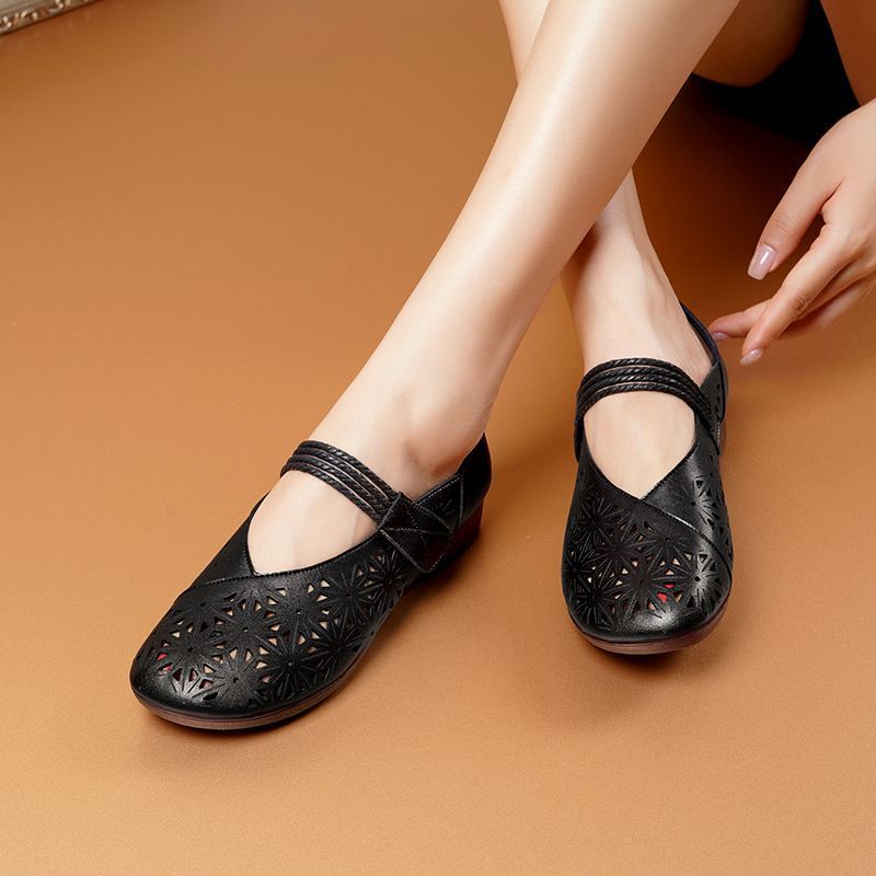 Summer new breathable flat heel hollow sandals round head noble elegant retro upper foot comfortable women s shoes 35 чёрный
Summer new breathable flat heel hollow sandals round head noble elegant retro upper foot comfortable women s shoes 35 чёрный